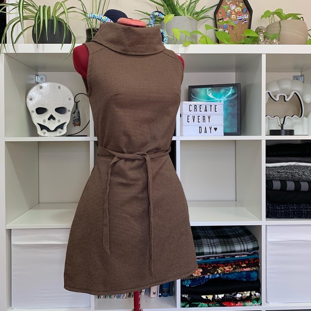Handmade houndstooth dress